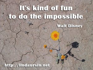 It's kind of fun to do the impossible - Sassy Sayings - http://lindaursin.net