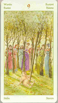 Vikings Tarot Nine of Wands