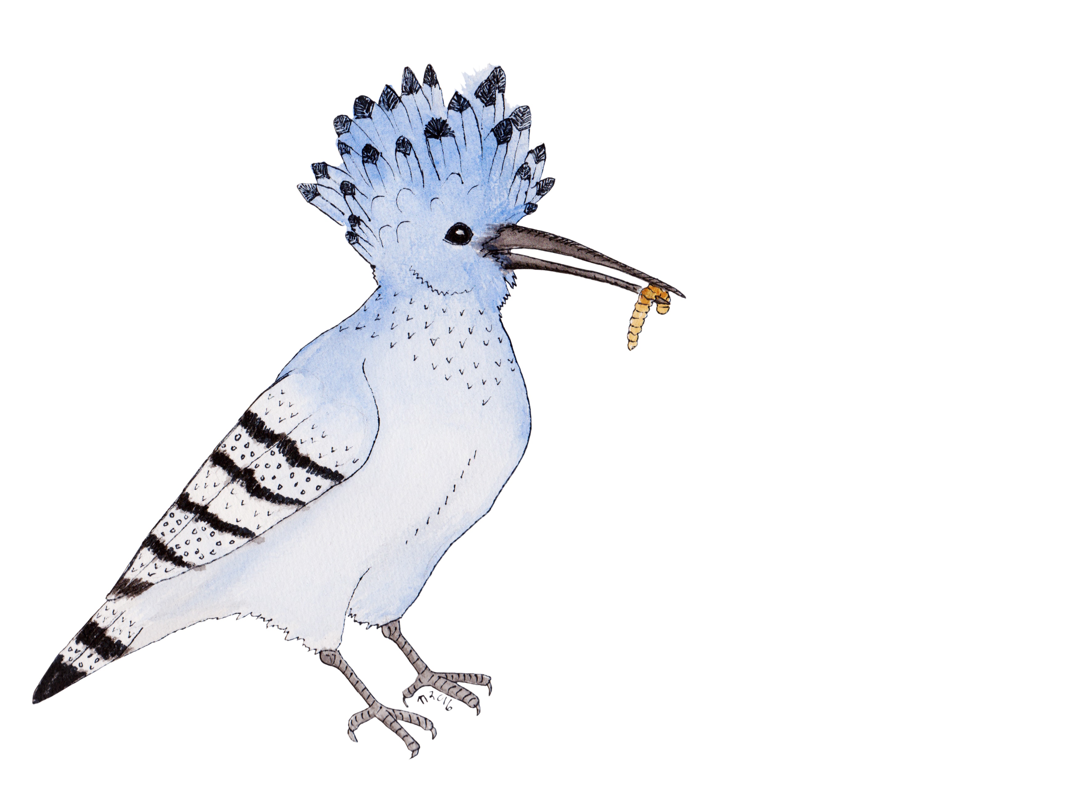 Strange Birds - 12 - Sulten Blå Hærfugl av Linda Ursin