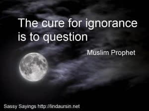 The cure for ignorance... - Sassy Sayings https://lindaursin.net