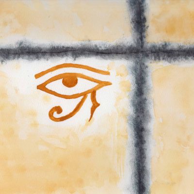 Eye of Horus - 100 Sacred Symbols in Watercolour by Linda Ursin