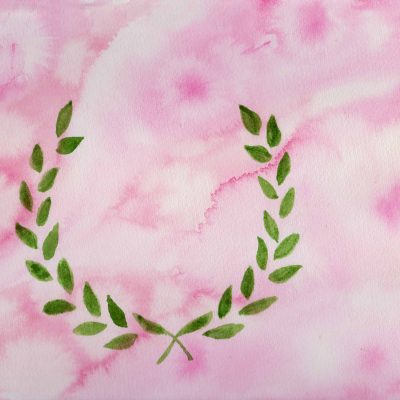 Laurel Wreath - 100 Sacred Symbols in Watercolour by Linda Ursin