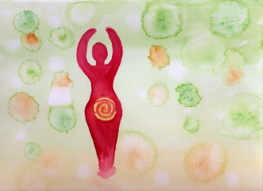 Spiral Goddess - 100 Sacred Symbols in Watercolour by Linda Ursin