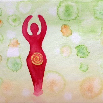 Spiral Goddess - 100 Sacred Symbols in Watercolour by Linda Ursin