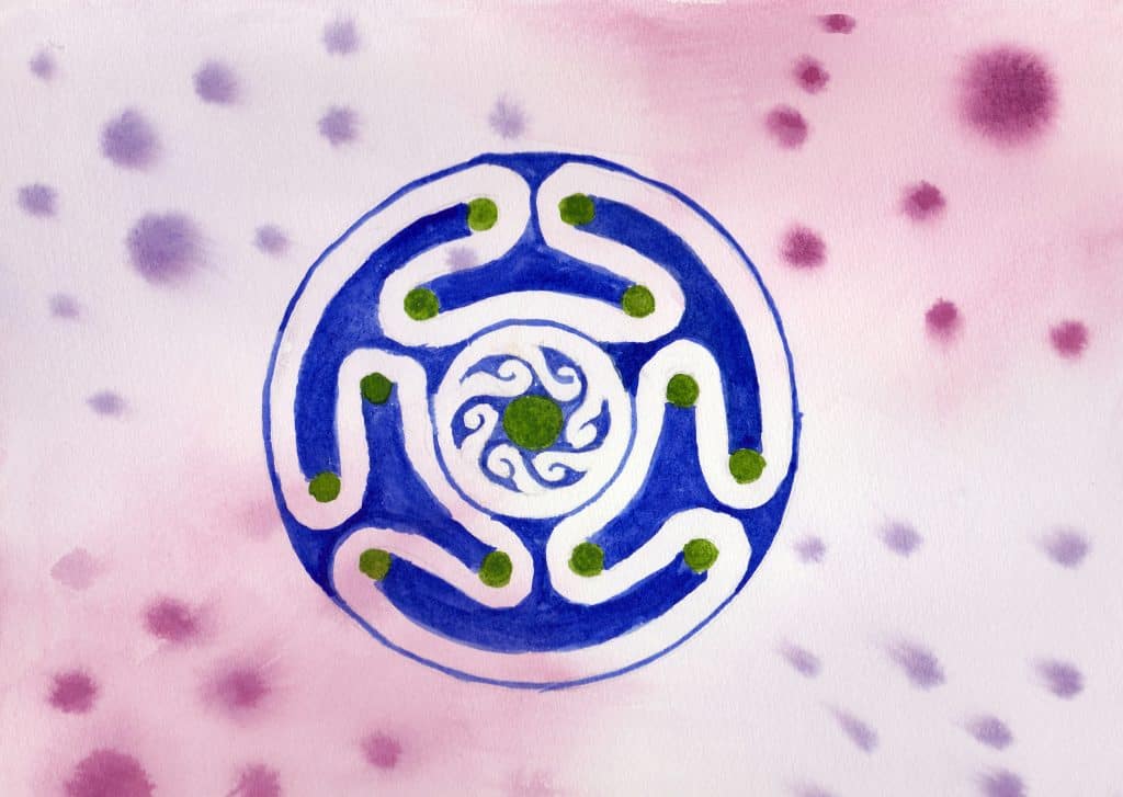Hekate's Wheel - 100 Sacred Symbols in Watercolour by Linda Ursin