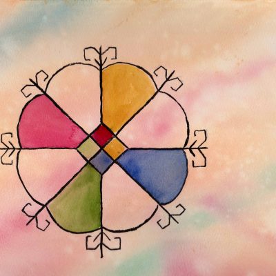 Saules Zime - 100 Sacred Symbols in Watercolour by Linda Ursin