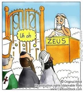 Zeus in heaven