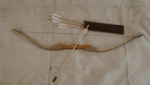 Wooden bow and arrow set