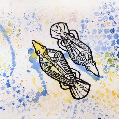 Hugin & Munin - 100 Sacred Symbols in Watercolour by Linda Ursin