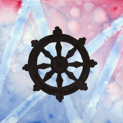 Wheel of Dharma - 100 Sacred Symbols in Watercolour by Linda Ursin