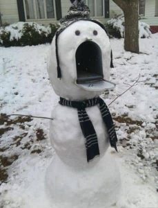 snowman mailbox