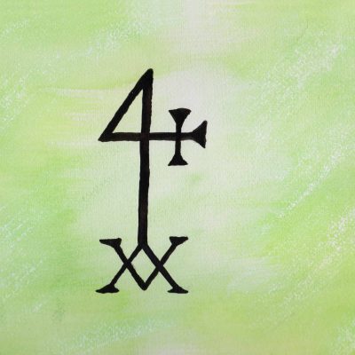 Hermetic Cross - 100 Sacred Symbols in Watercolour by Linda Ursin