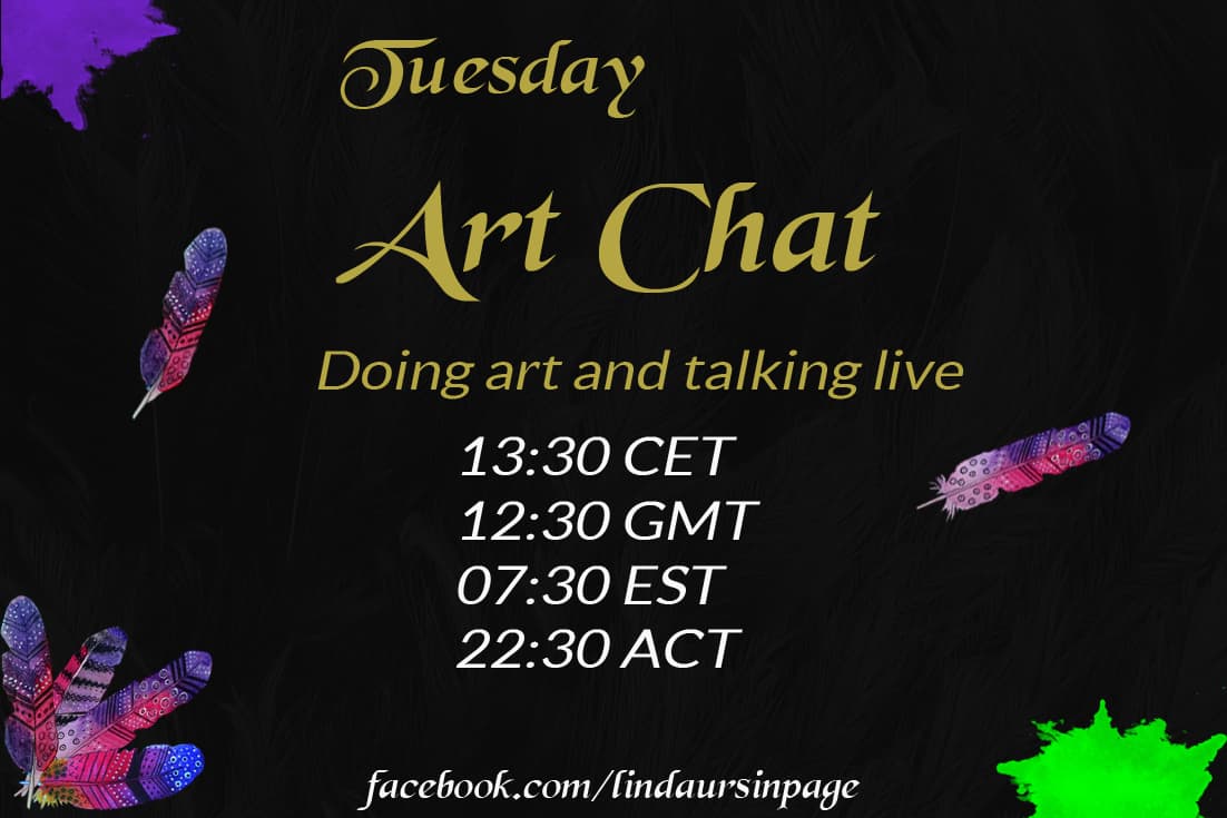 You can watch my art live on facebook