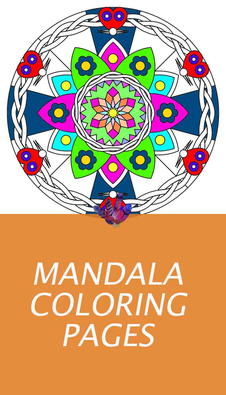 Mandala colouring pages