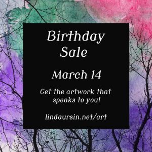 birthday art sale