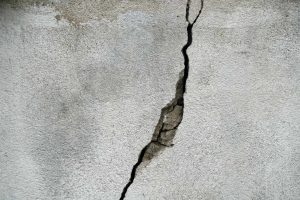 Cracks on a wall