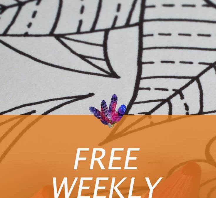 Weekly coloring pages